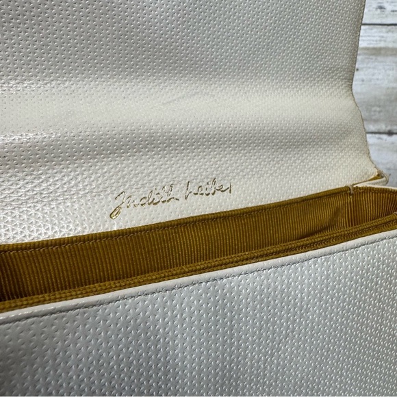 Vintage Judith Leiber White Leather Mini Handbag - Picture 6 of 14